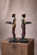 Figura oriental salero y pimentero